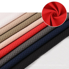 Elastische Polyester Textile Stretch Strick Dobby Material Jacquard Stoffpreis